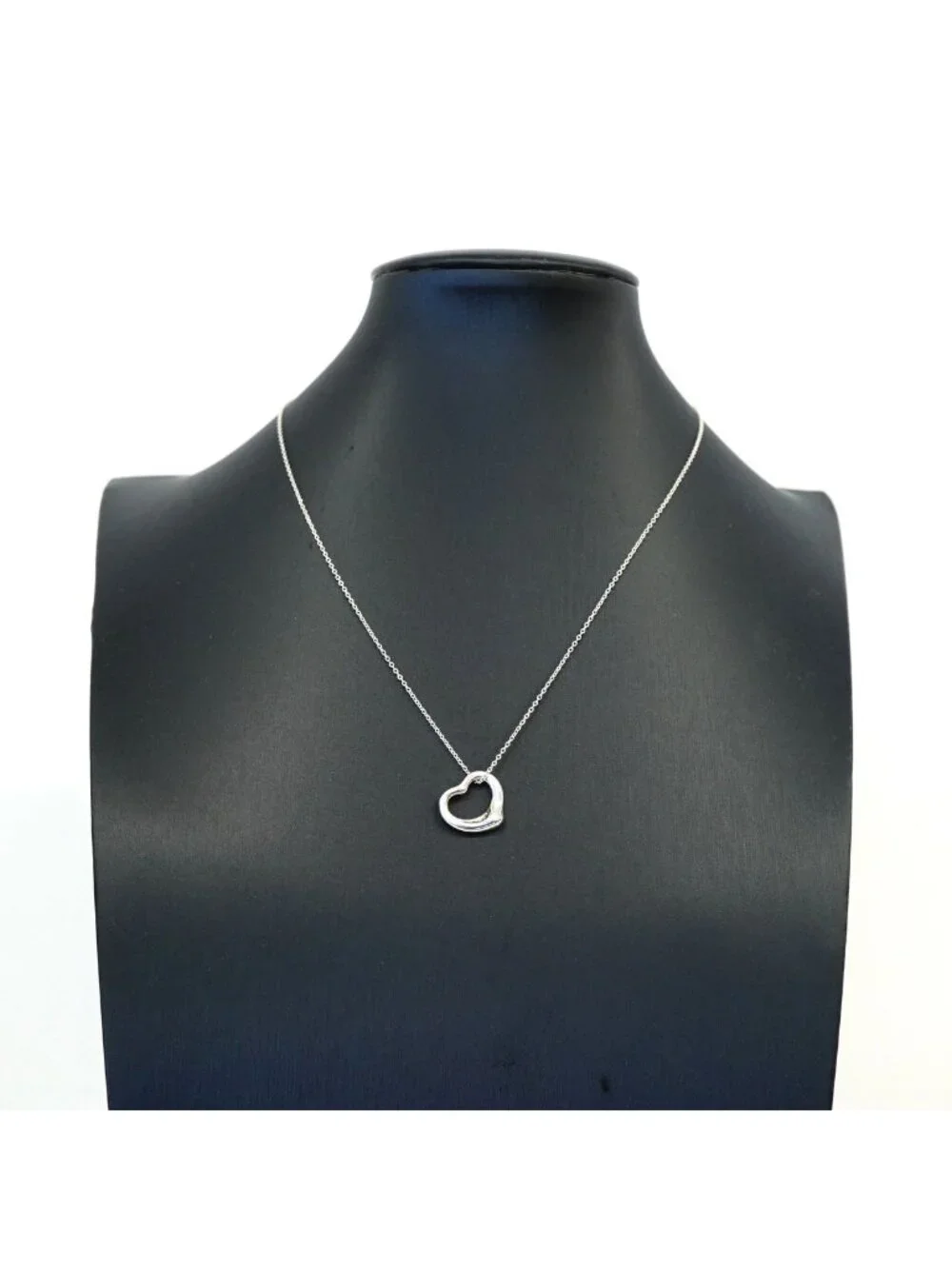 Tiffany & Co Necklace Open Heart Silver